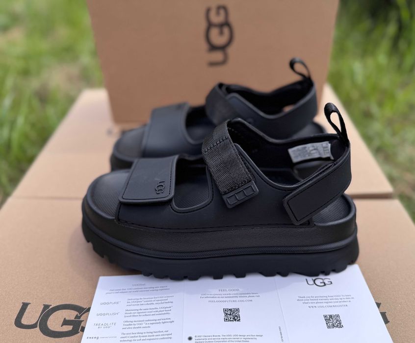 Босоножки/Босоніжки Ugg Goldenglow Sandals Black Оригінал /Угги Сандали /Угг/Уггі/Угі