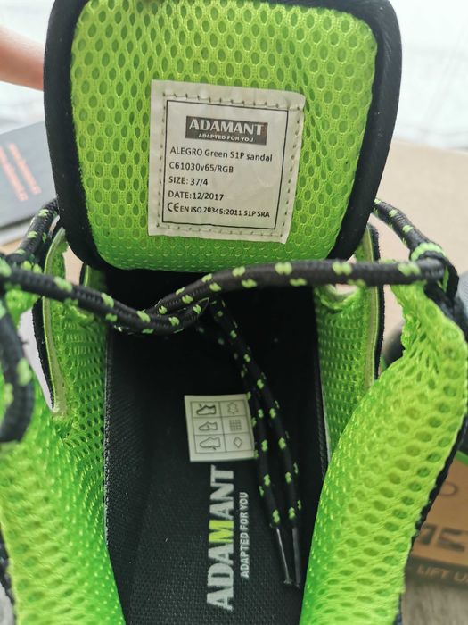 Sportowe Sandały Robocze Alegro Adamant S1P C61030V65 Buty Rozmiar 37