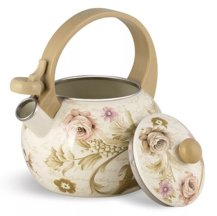 Czajnik emaliowany z gwizdkiem 2,2 L gaz indukcja (Eiffla)