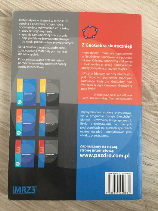 Matematyka 3 - zbiór zadań - zakres rozszerzony