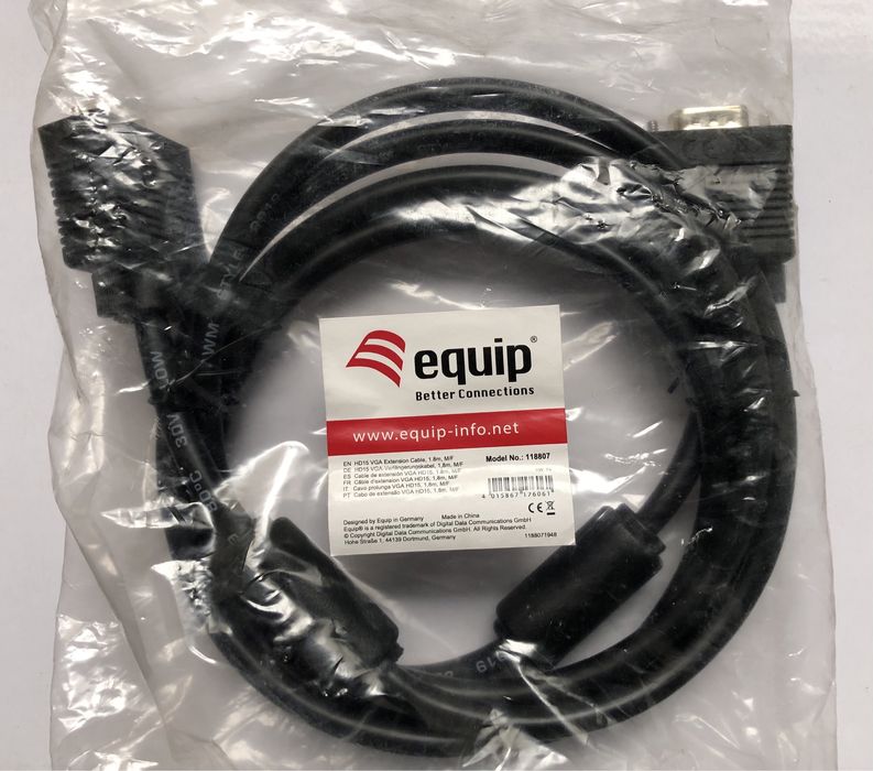 Cabos extensão VGA e RGB