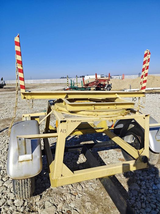 Przyczepa dłużycowa dłużyca EIGENBAU DMC 680 kg stali drutu słupów A/2