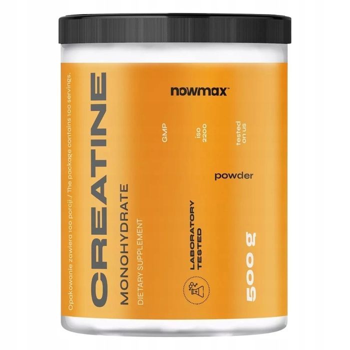 nowmax creatine monohydrate 500 g kreatyna siła masa monohydrat + wpc