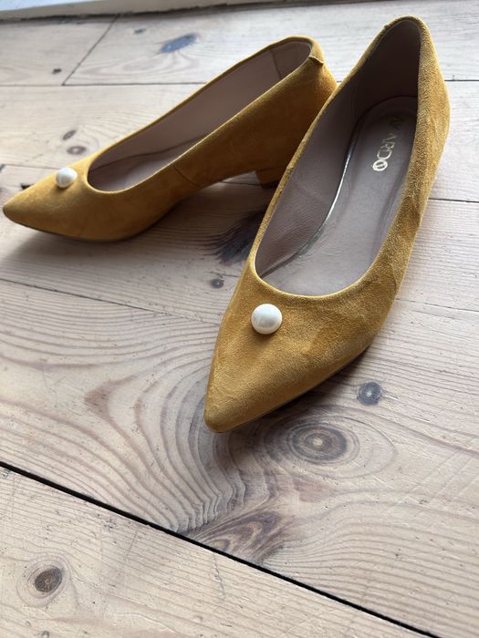 Baleriny czułenka Akardo zamsz 36