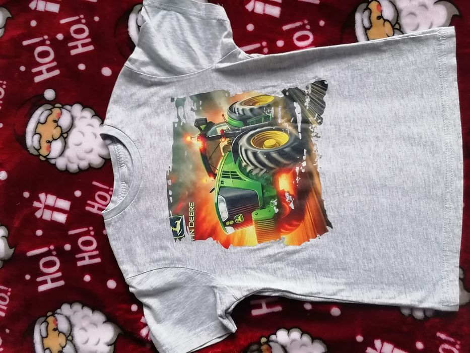 T-shirt bawełna traktor dla chłopca