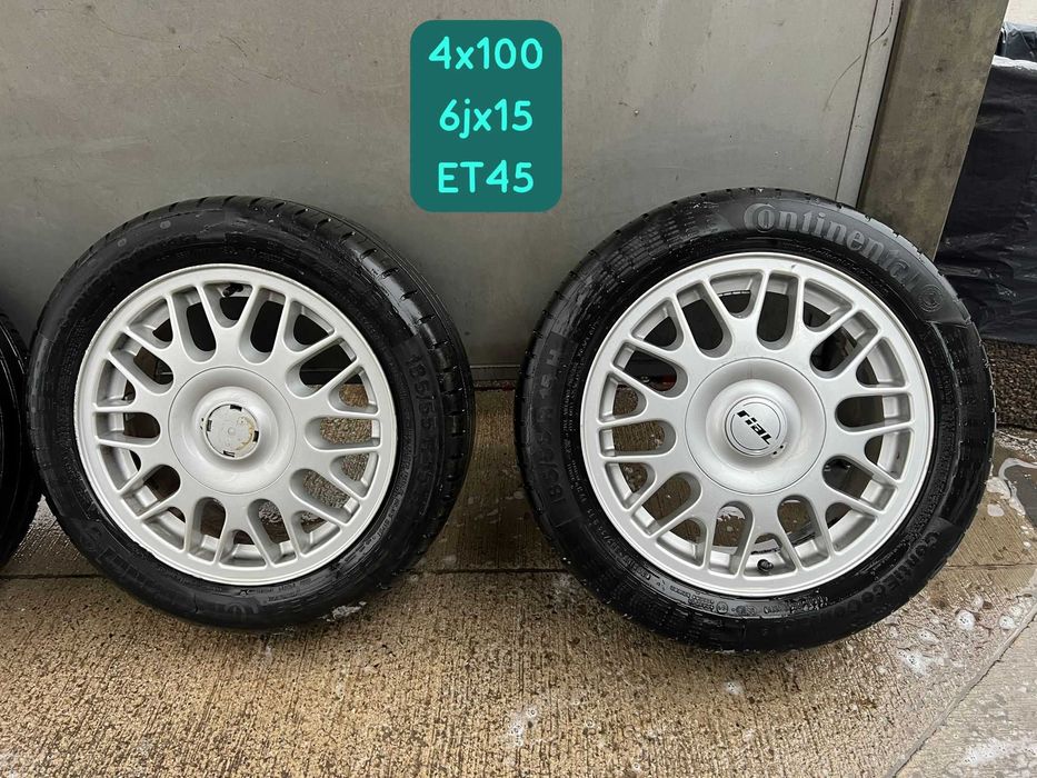 Oryginalne Felgi BBS z oponami Continental do Golf 3 Cabrio -15 cali