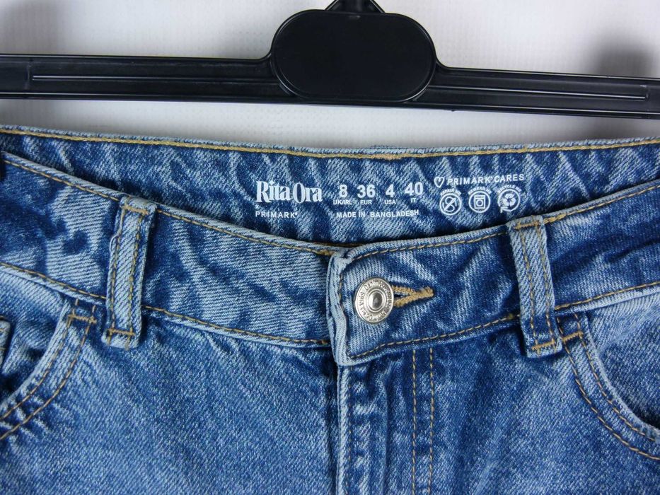 Primark Rita Ora jeans dziury dżins szerokie nogawki 8 / 36