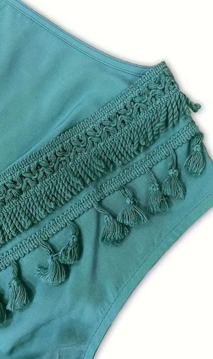 Total outlet Sukienka letnia boho z haftem 100% wiskoza XL