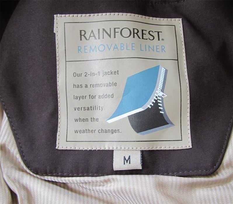 Rainforest пуховик куртка парка 2 в 1 оригинал M-L