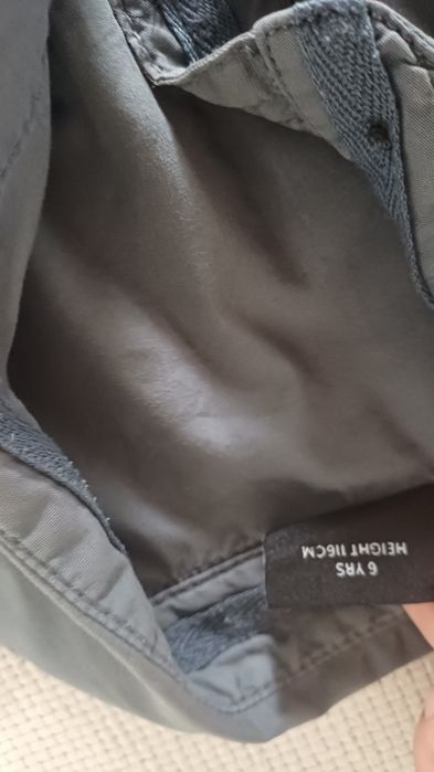 Szaro stalowa koszula z krótkim rękawem,  NEXT rozm  134