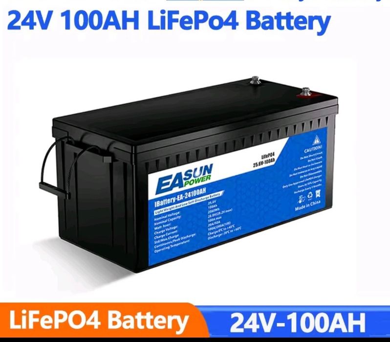 Акумулятор Lifepo4 24V 100Ah EaSun, BMS. В наявності. Нова АКБ 25.6
