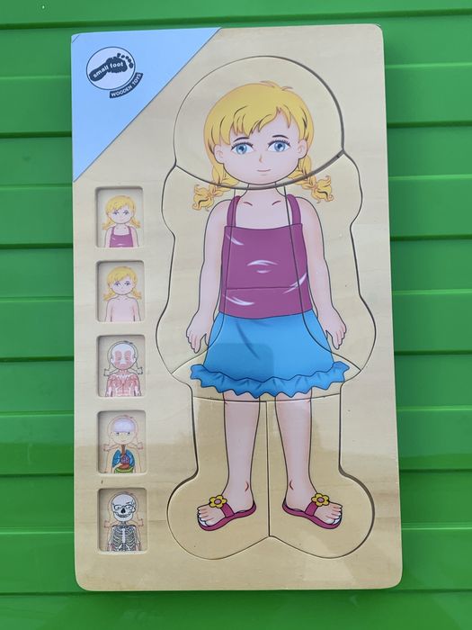 Brinquedo puzzle anatomina menina