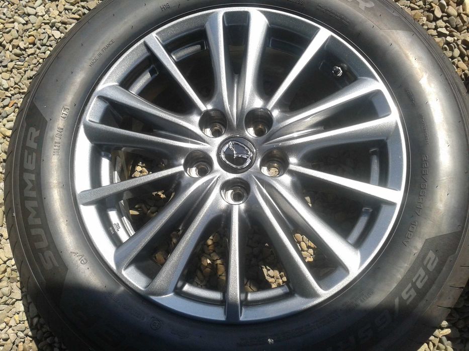 oryginalne r17 5x114,3 17cali felgi mielec jak nowe szare mazda 3 6 cx3 cx5 mitsubischi hyundai i30 i40 ix35 tucson santafe kona elantra asx outlander