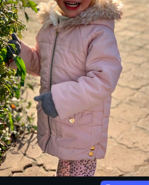 Тепла курточка на дівчинку