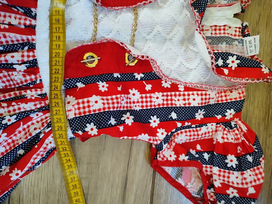 Sukienka 104 110 folk ludowa bawarska dirndl tracht etno