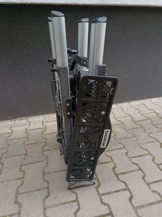 Bagażnik rowerowy BOSAL na hak 2 Rowery ELEKTRYCZNE 60kg rynna 143cm na koła