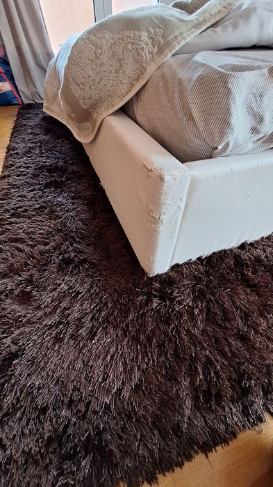 Cama de casal 160x200 cm com estrado elevatório