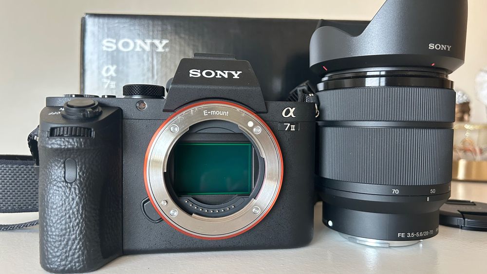 Sony A7 II + objetiva FE 28-70 OSS + cartão memória 128GB
