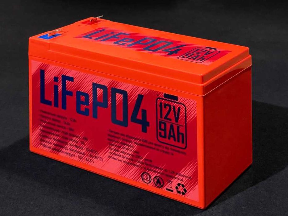 Акумулятор Lifepo4 12В 9А/год
