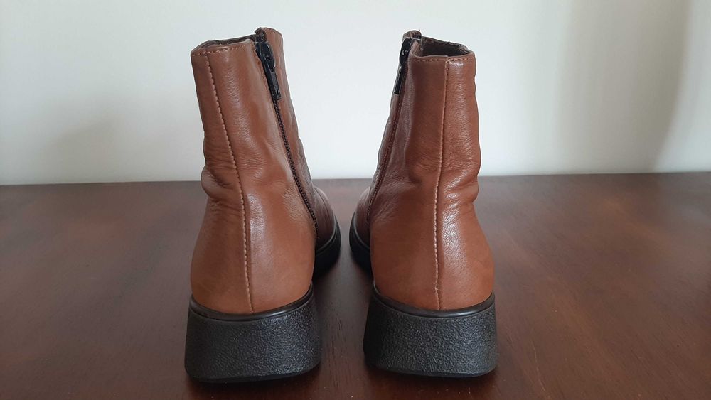 Botas/botins pele castanho mel 36 marca portuguesa WONDERS