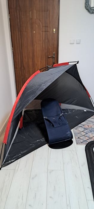 Leżaczek bujaczek Babybjörn Baby björn Namiot plazowy gratis