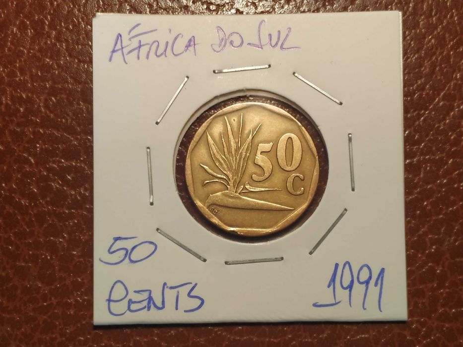 588 moeda de 50 cents de 1991 (plantas) - África do Sul