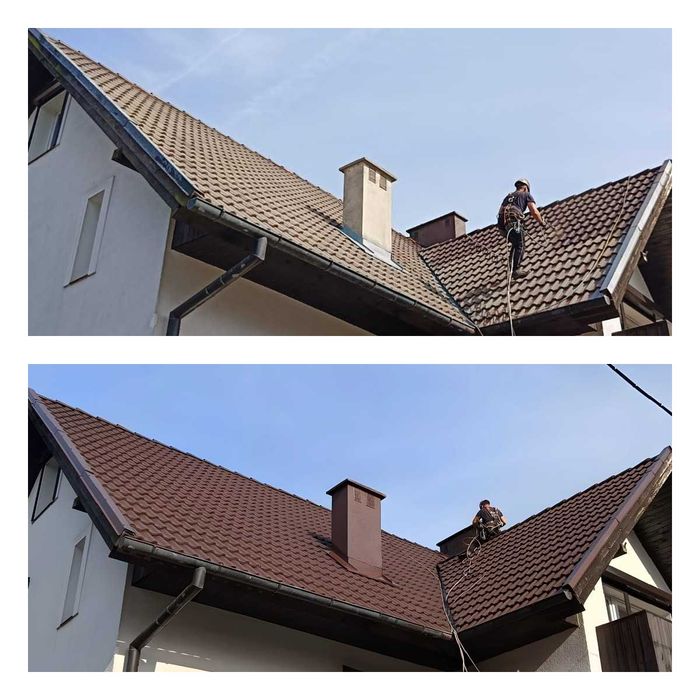 Usuwanie sopli lodu,UsługaPodnośnikowa,PodnośnikKoszowy,Malowanie dach