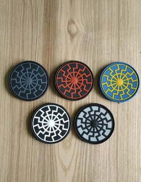 Шеврон патч чорне сонце ПВХ