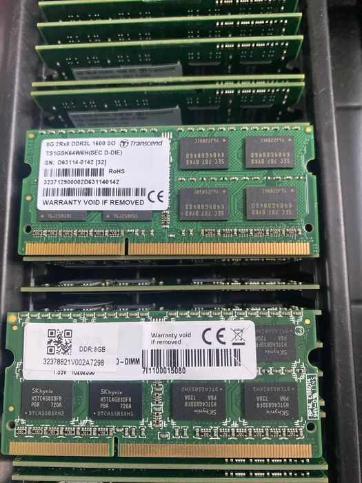 Оперативна пам'ять ноутбучна ОЗУ RAM SO-DIMM Trancsend DDR3 1600 4GB 8