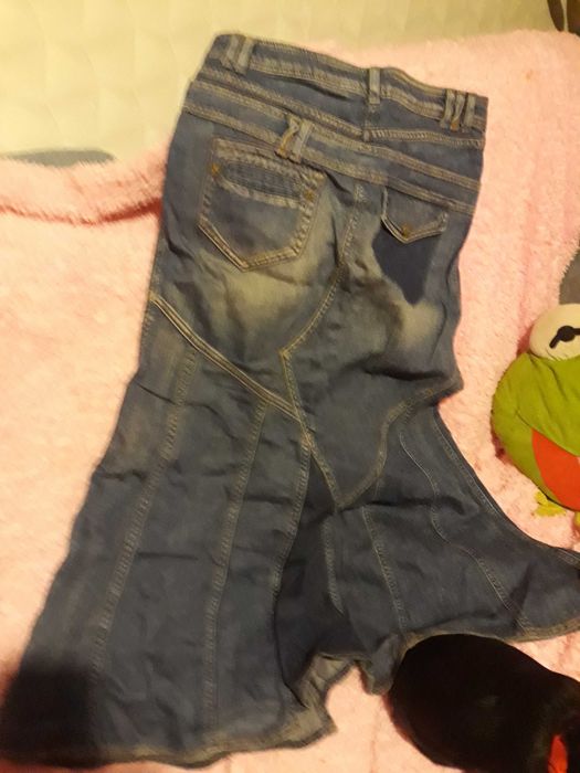 Spodnica jeansowa maxi 38 h&m