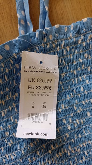 Nowy długi letni kombinezon na ramiączkach New Look rozmiar 34