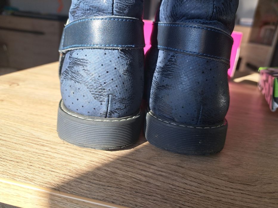 Зимние кожаные ботинки на натуральной цигейке