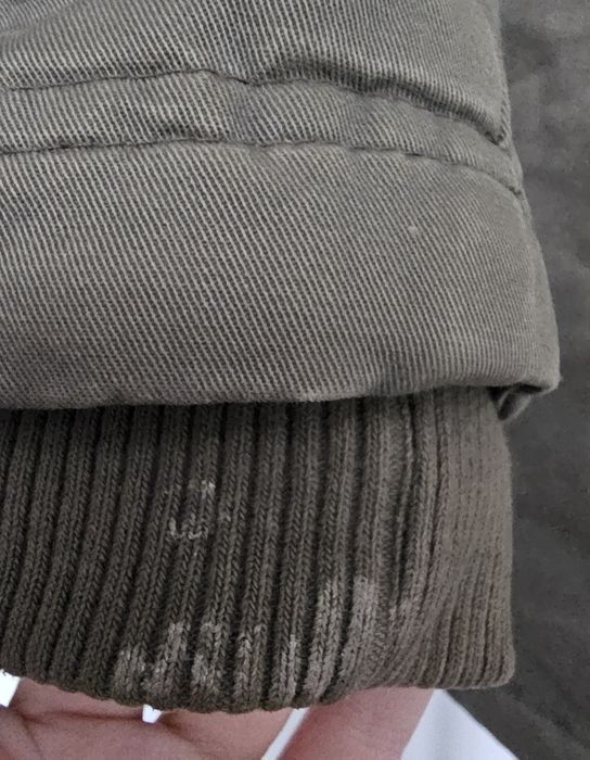 Kurtka khaki dłuższa ciepła zimowa z polarem kaptur