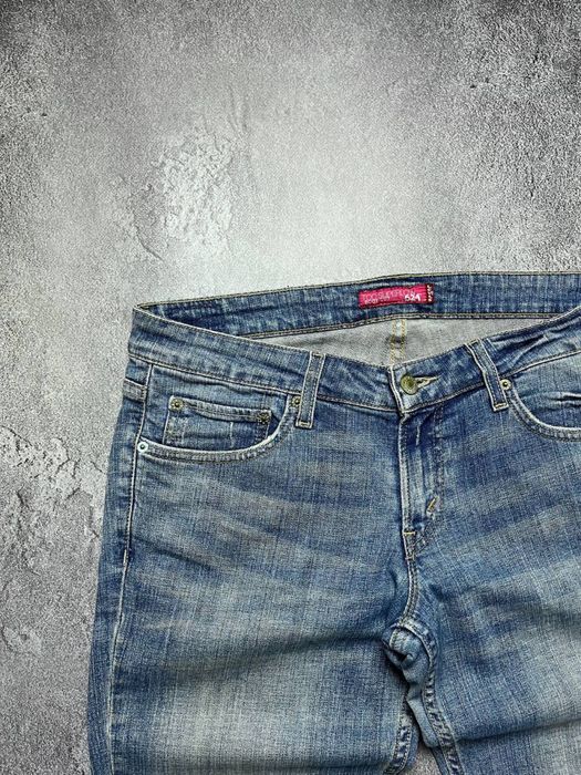 Вінтажні Жіночі Джинси Levis 524 Левайс 524 Bootcut Будкат Flared Клеш Синій Колір Розмір С