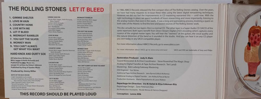 Rolling Stones Let it bleed (SACD -DSD )