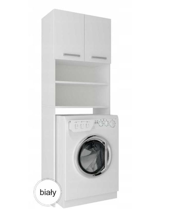 Nowoczesna SZAFKA NAD PRALKĘ Łazienkowa Szafa Półki XL - WYPRZEDAŻ