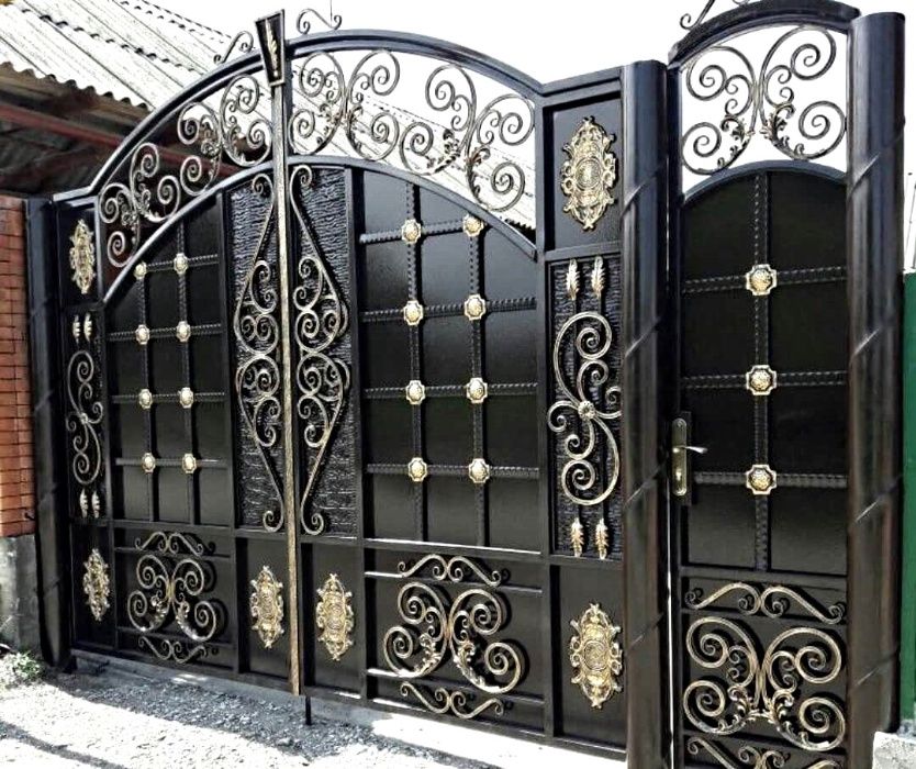 Ворота, забор, навіс. Вироби із металу.