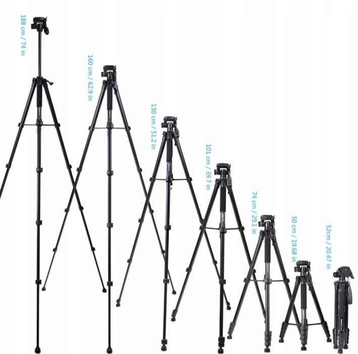 Statyw Fotograficzny  TRIPOD 188cm CAMBOFOTO SAB265 1/4"