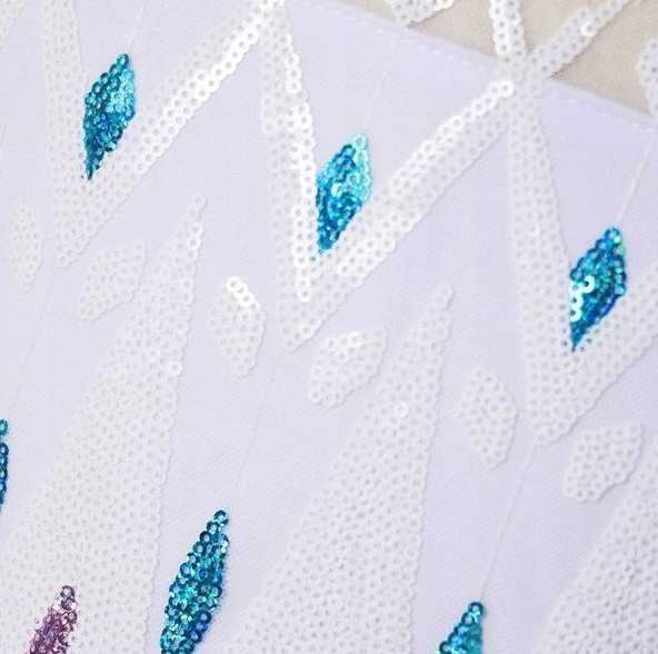 SUKIENKA ELZA 122/128 STRÓJ KOSTIUM ELSA Rozmiar L karnawał długi tren