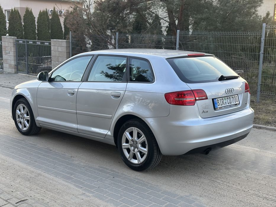 Audi A3 8P Lift Sportback 5D 1.6 MPI Oryginał Bezwypadkowa Piękna