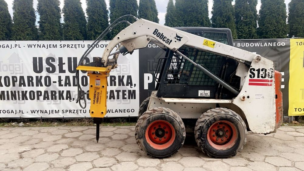 usługi koparko-ładowarka minikoparka bobcat wozidło młot zagęszczarka