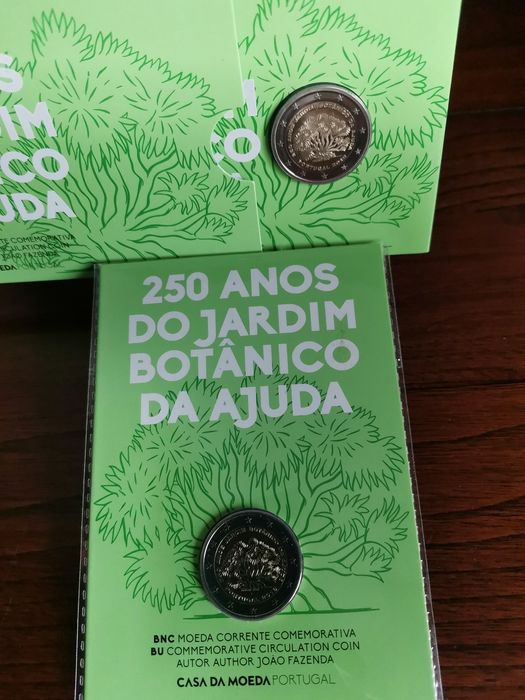 Conjunto 2 moedas Proof + BNC - Jardim Botânico da ajuda