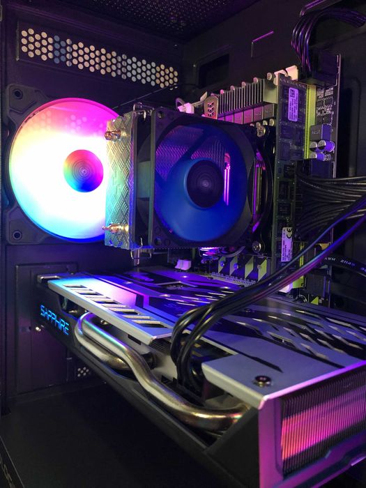 Игровой ПК Intel i7/32Gb/RX570 8/SSD250+500 компьютер системный блок