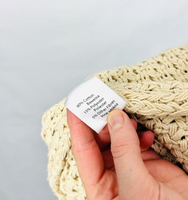 Beżowy długi kardigan z kieszeniami M 38