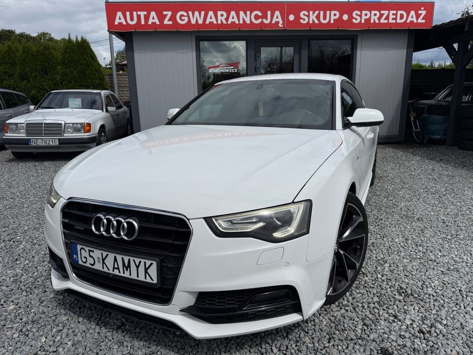Audi A5 Sportback Skóra, Czarna podsufitka, 6 bieów, Navi, Led S-Line Alu 19 cali