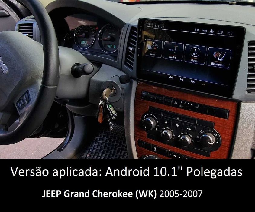 (NOVO) Rádio 2DIN • Jeep GRAND CHEROKEE • (ZJ) (WJ) (WK) • Android GPS