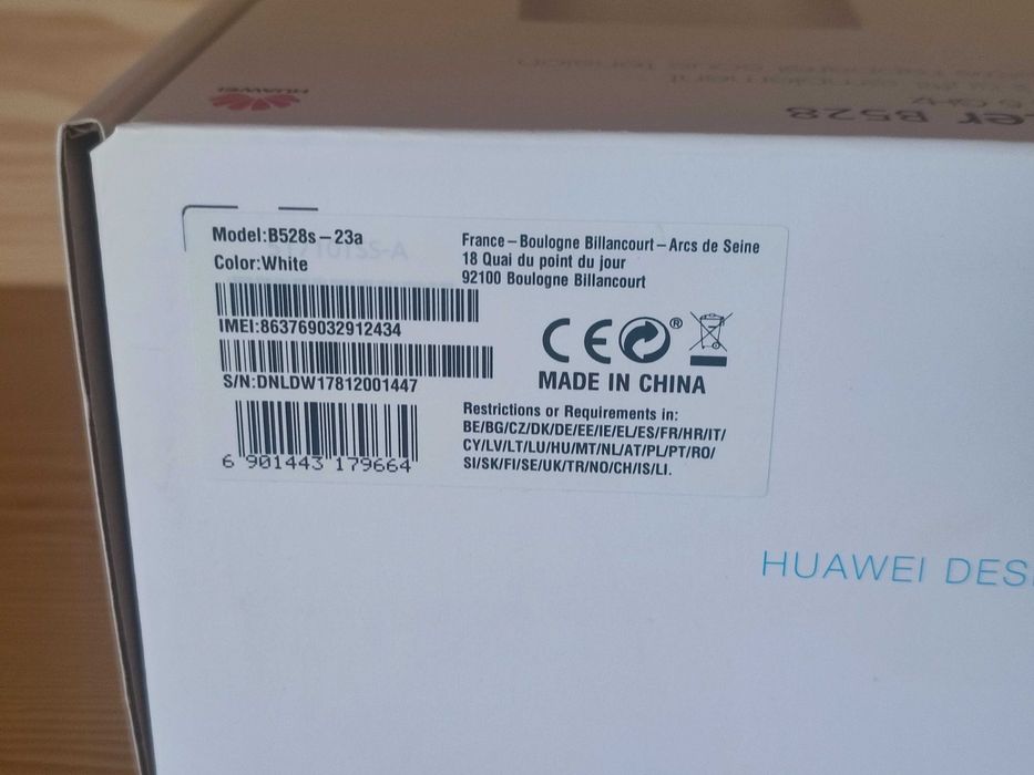 Huawei B528 4G Router SIM Roteador