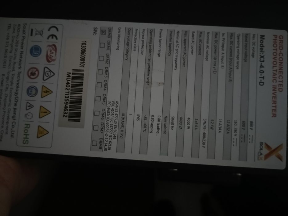 inversor trifásico solax