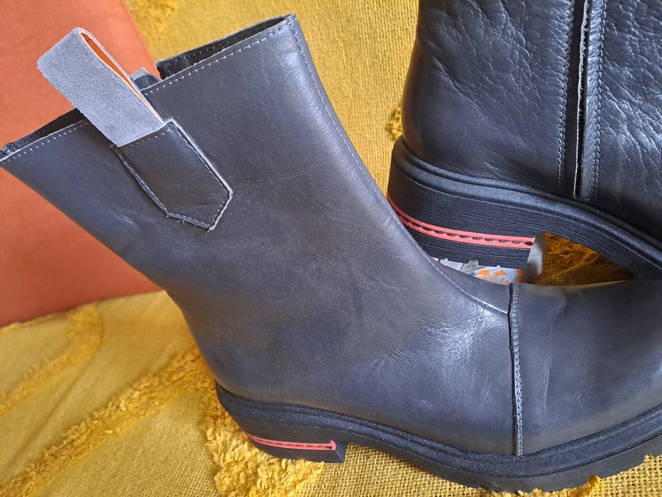 Nowe botki Avanti skóra naturalna skórzane workery sztyblety