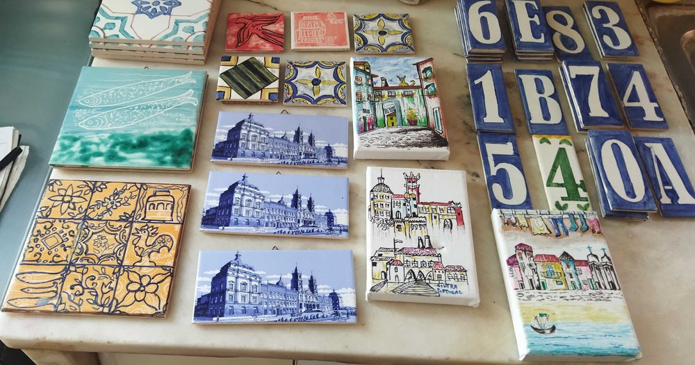 azulejos Vários letras números